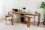 Twin Study Desk - Escritorio - Atlantic Pine/Negro