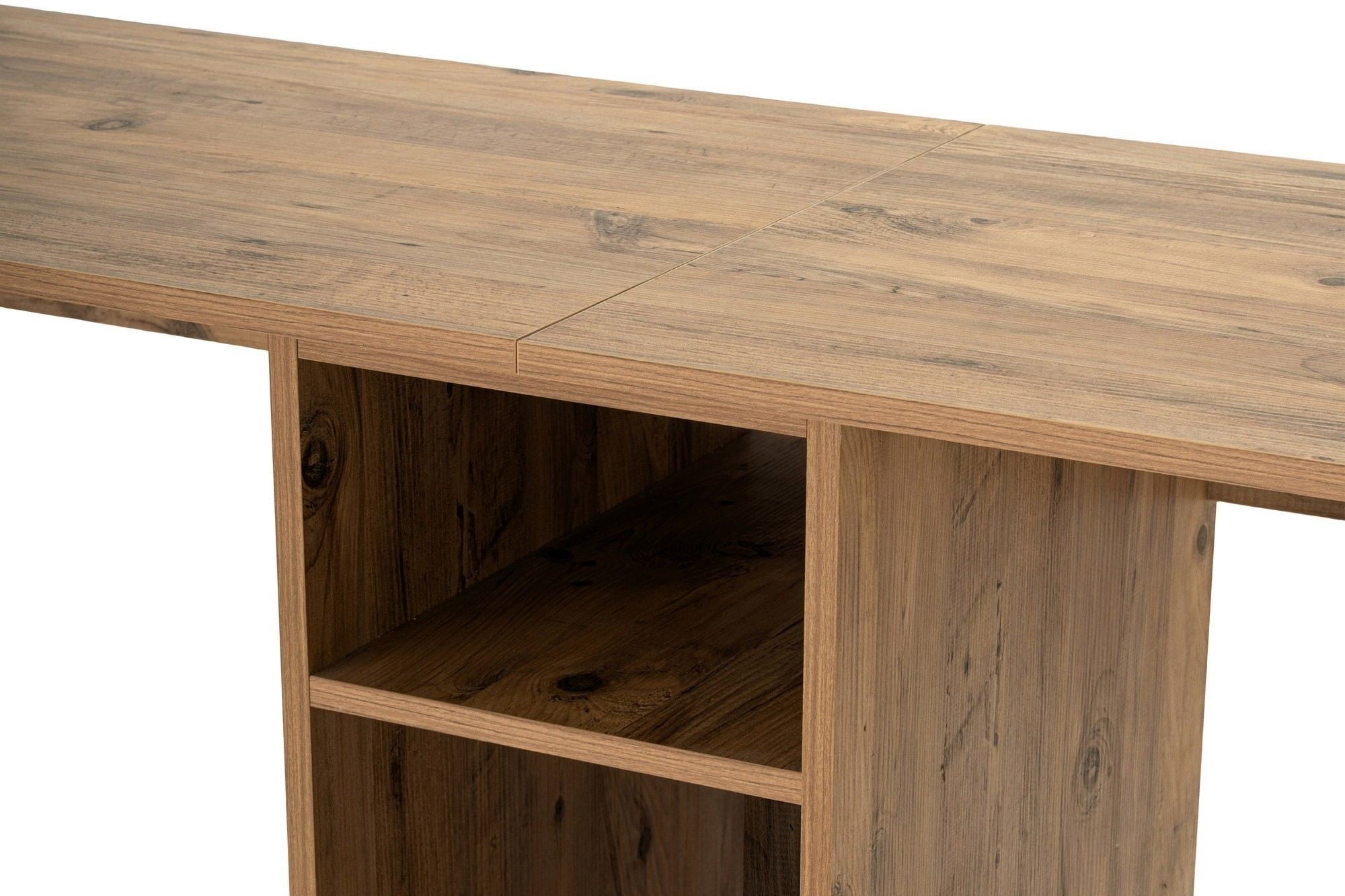 Twin Study Desk - Escritorio - Atlantic Pine/Negro