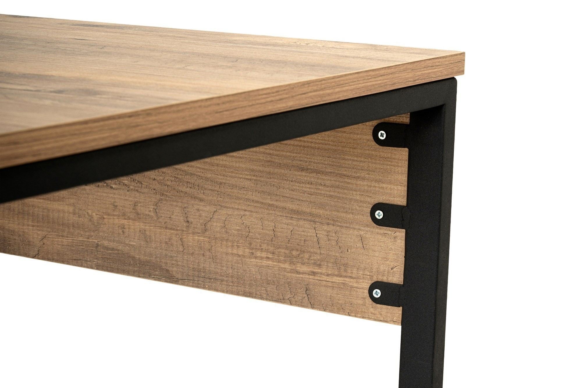 Twin Study Desk - Escritorio - Atlantic Pine/Negro