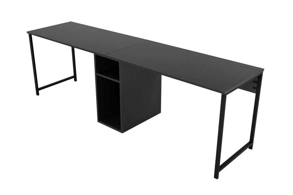Twin Study Desk - Bureau - Anthracite/Noir