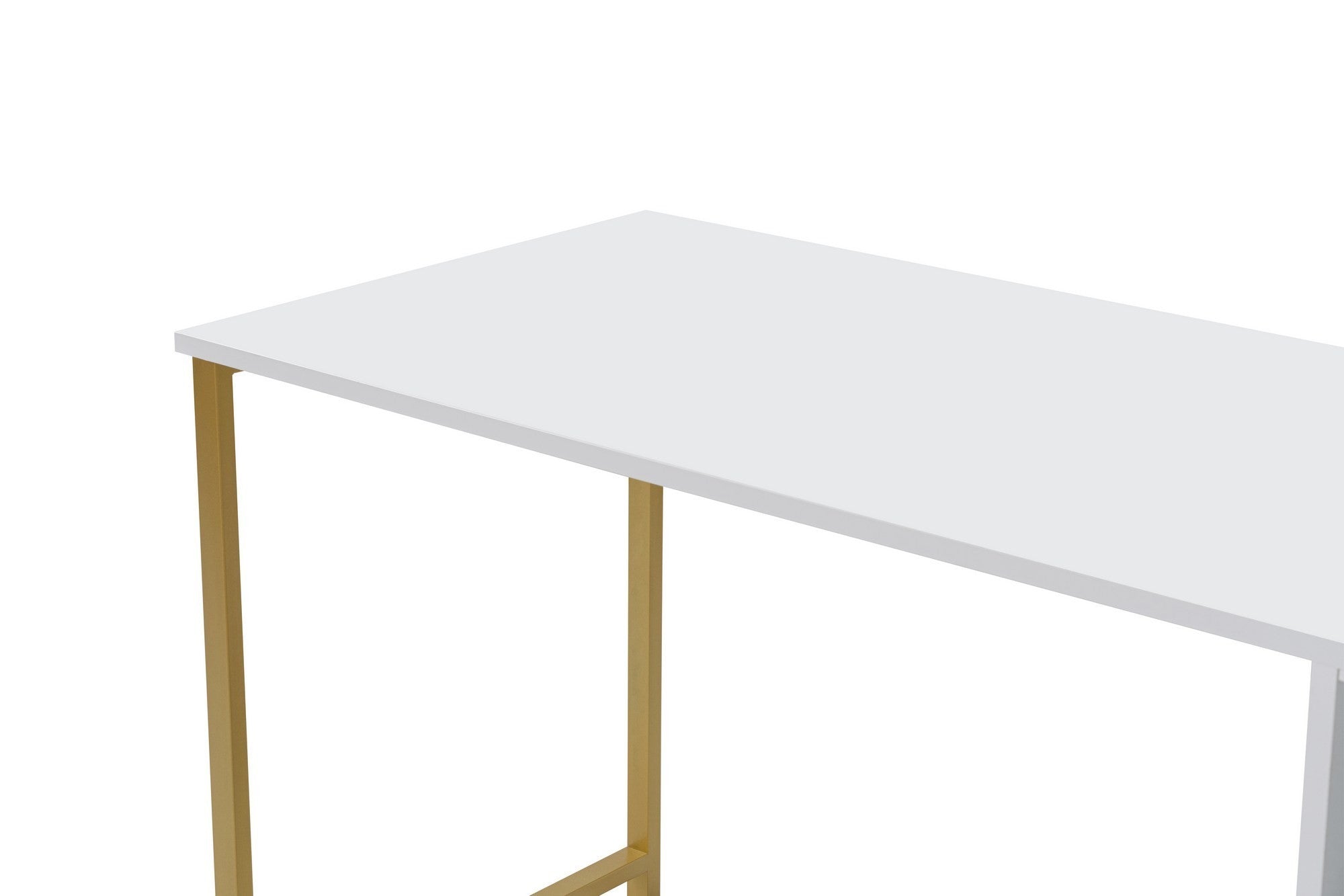 Twin Study Desk - Bureau - Blanc/Doré