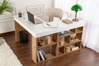 Vesper - Desk - White/Atlantic Pine