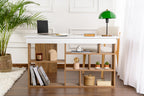 Vesper - Desk - White/Atlantic Pine