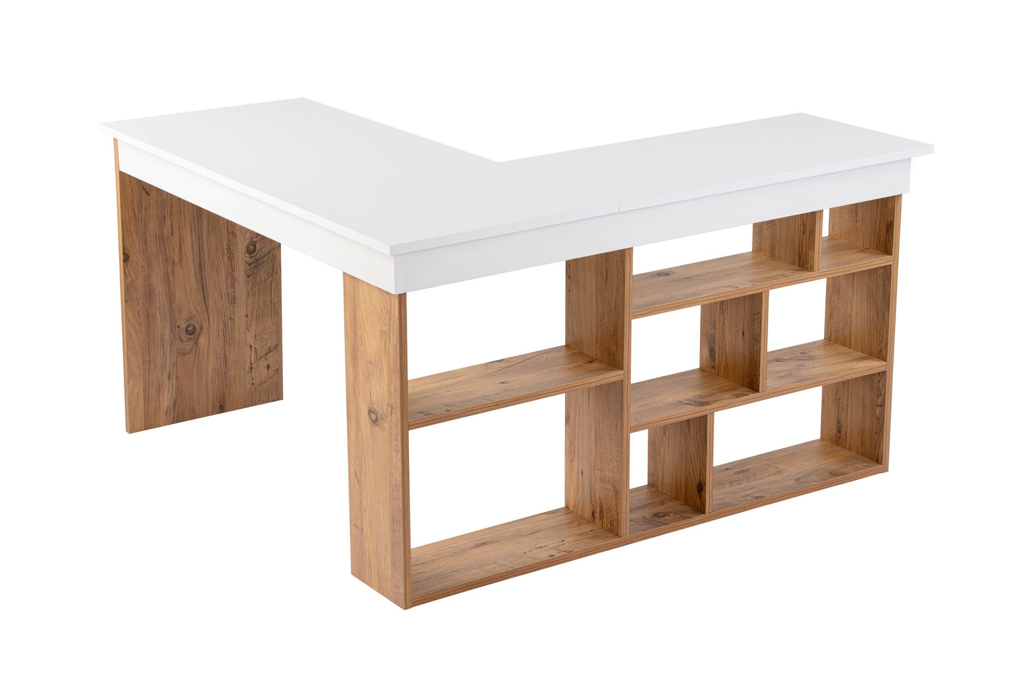 Vesper - Desk - White/Atlantic Pine