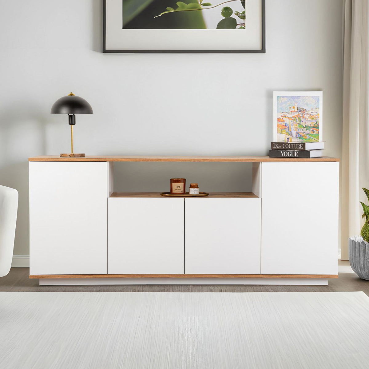 Arista - Consolle - Bianco/Atlantic Pine