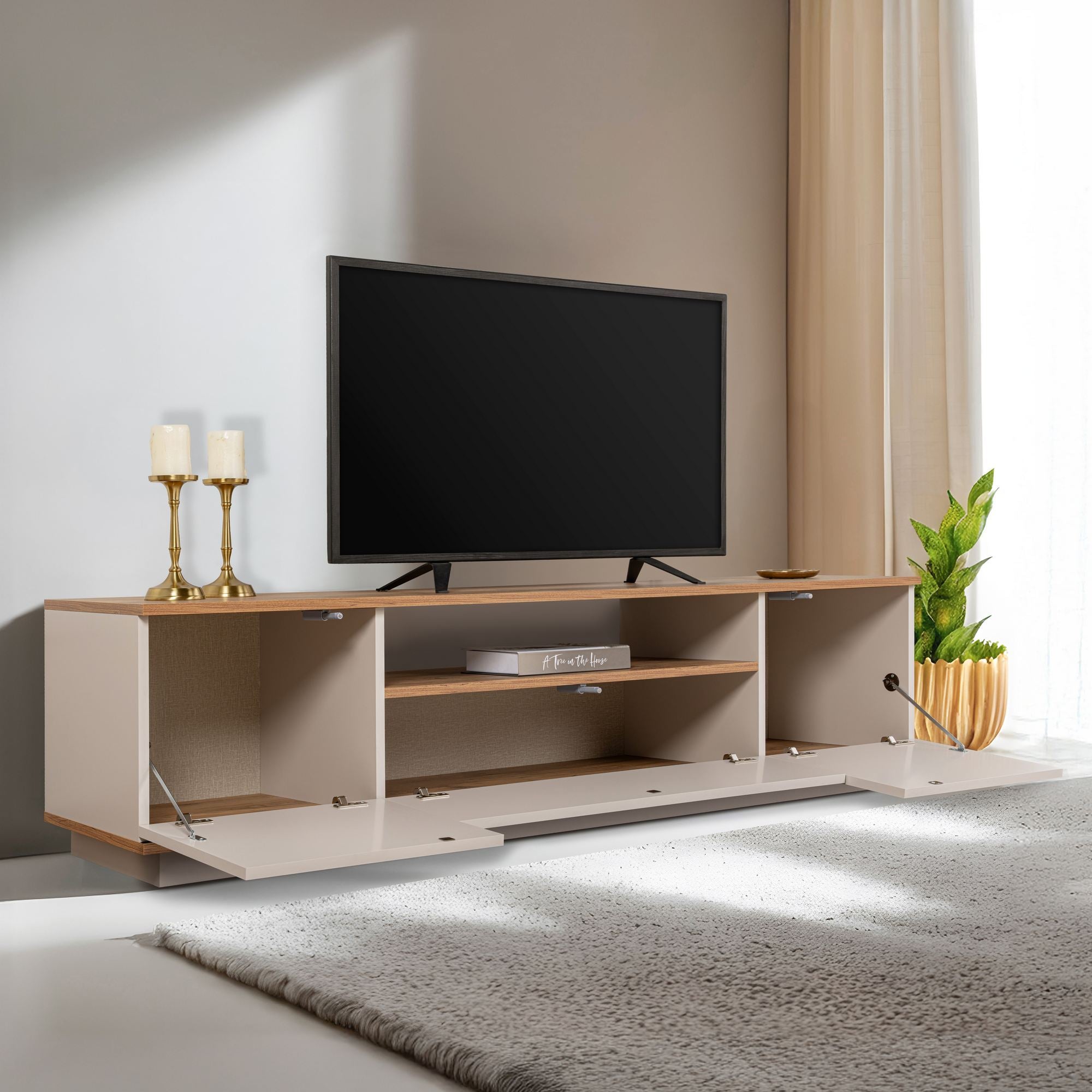 Veramont - Meuble TV - Cachemire/Atlantic Pine