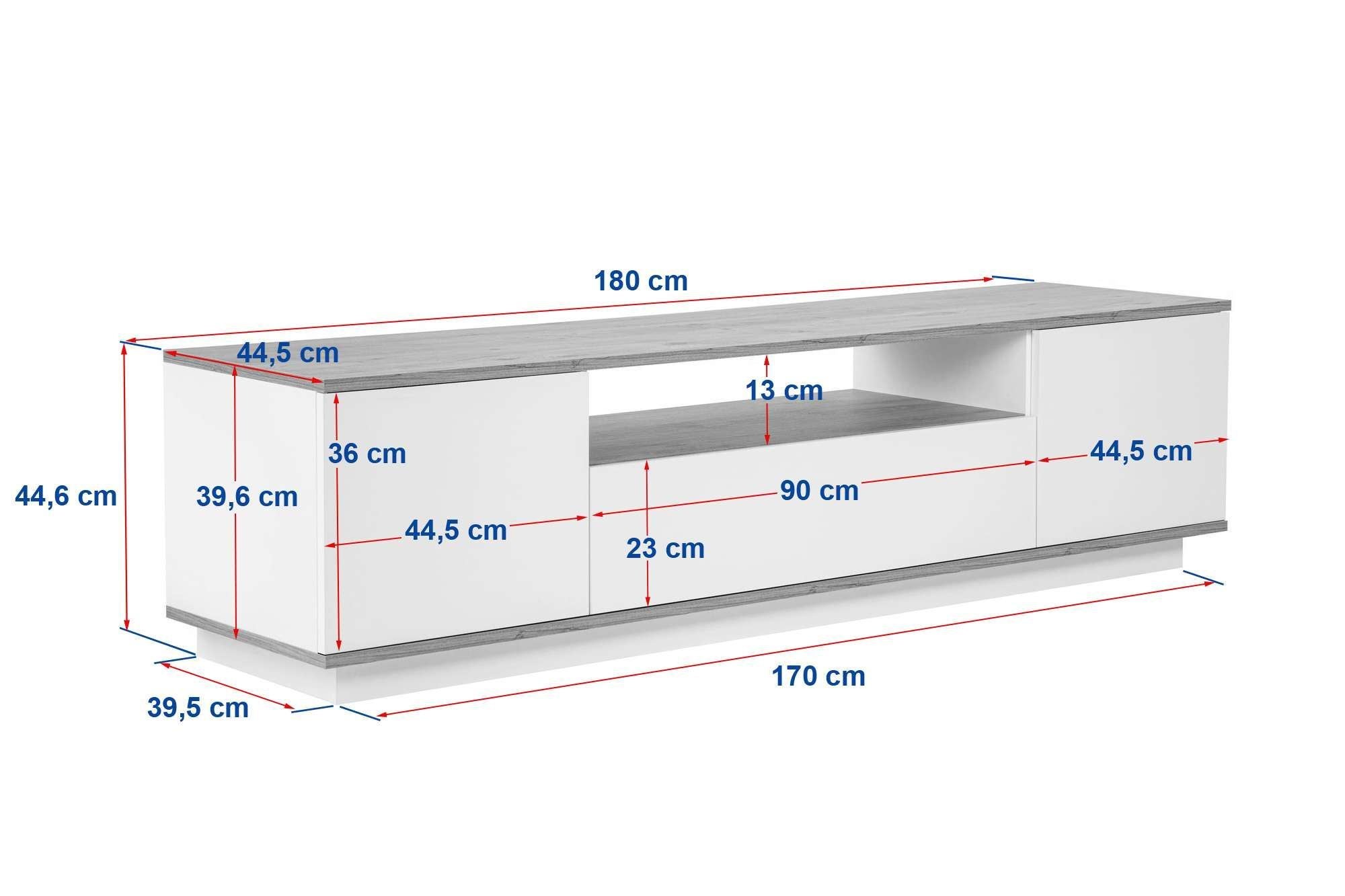 Veramont - Meuble TV - Cachemire/Atlantic Pine