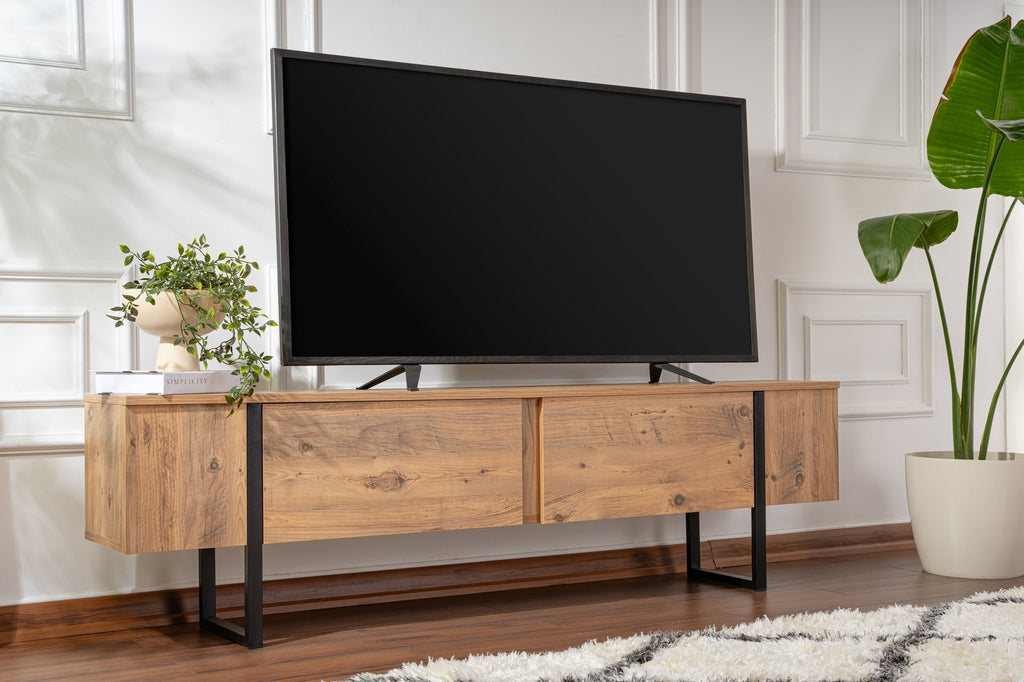 Serenity - TV Stand - Atlantic Pine/Black
