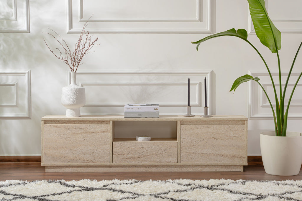 Vanguard - Mueble de TV - Travertine