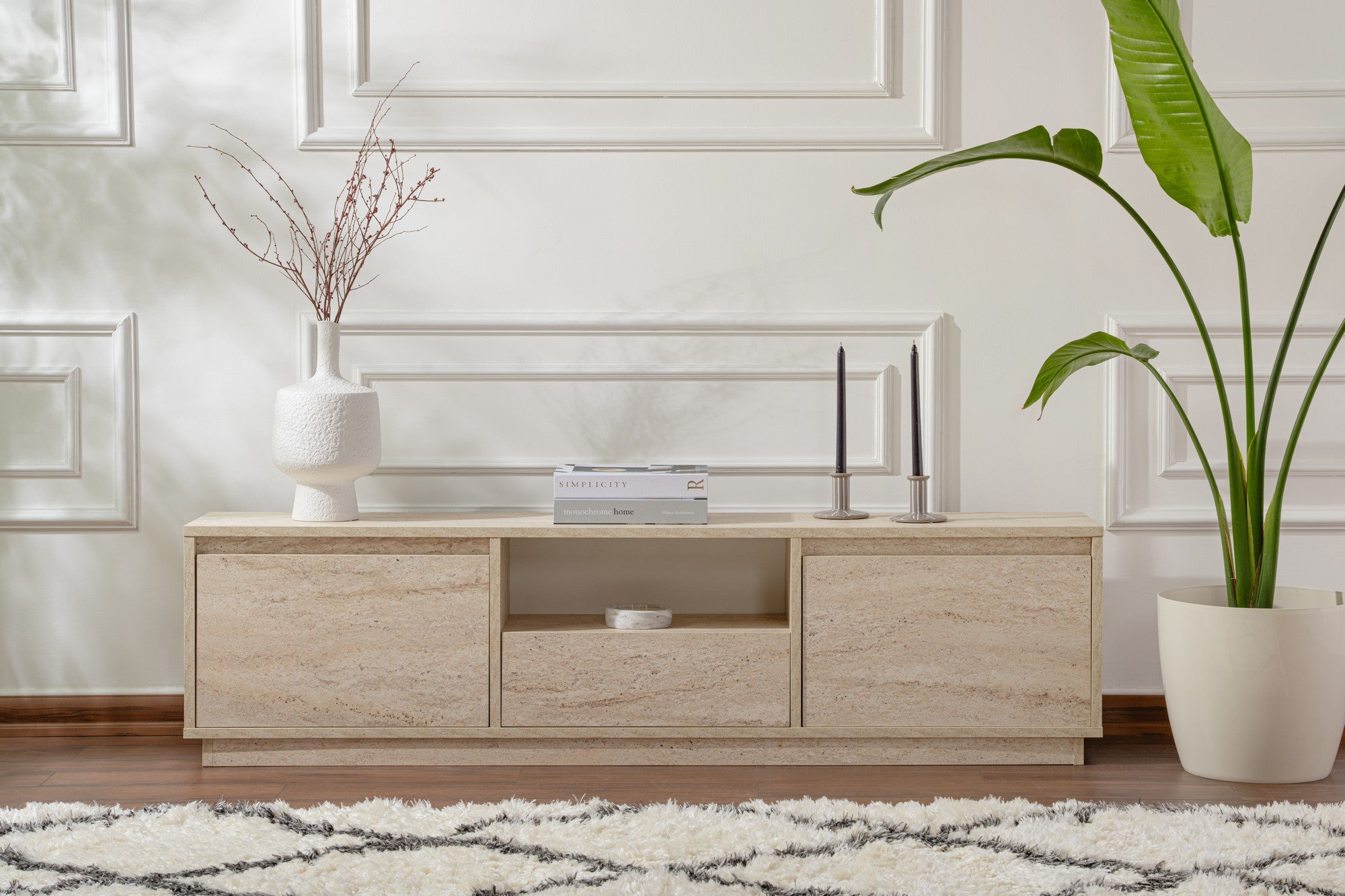 Vanguard - Mueble de TV - Travertine