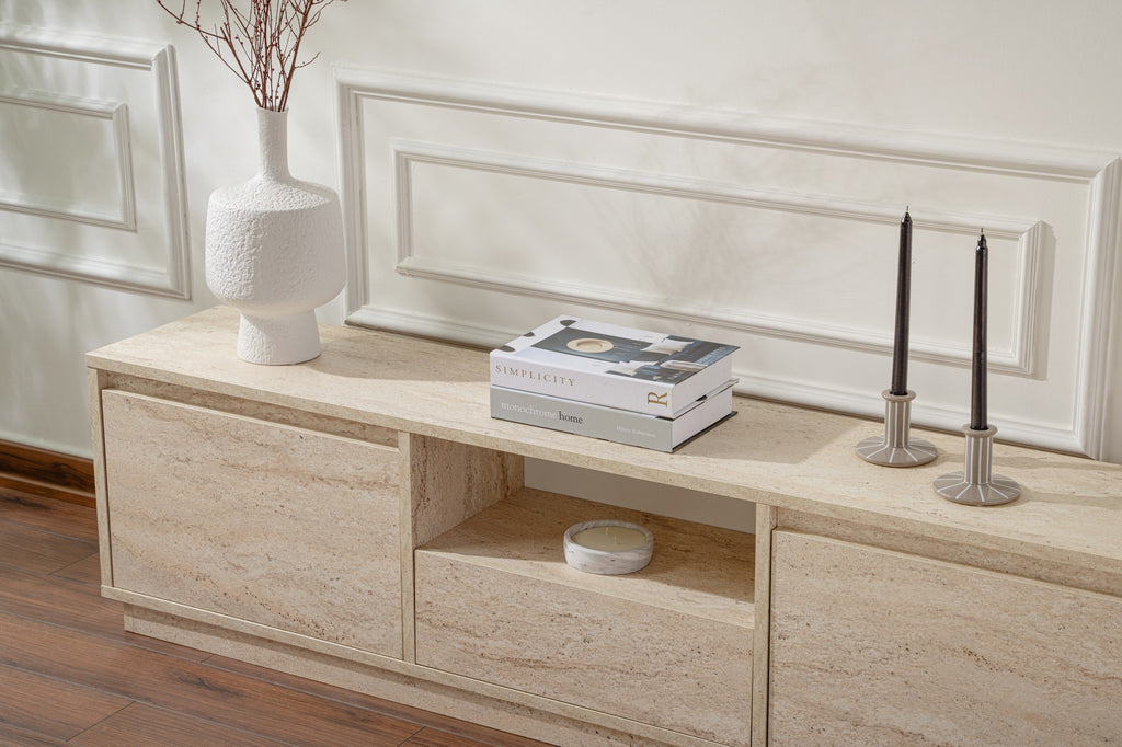 Vanguard - Mueble de TV - Travertine