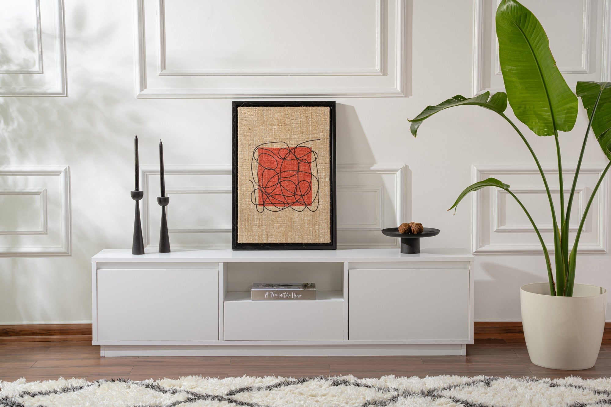 Vanguard - Mueble de TV - Blanco Natural