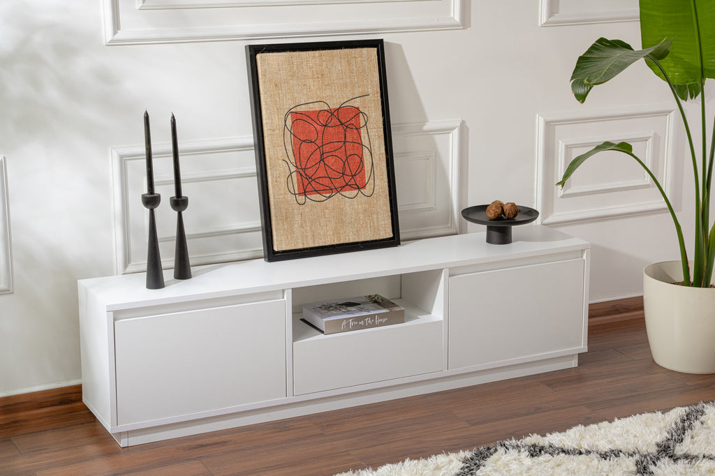 Vanguard - Mueble de TV - Blanco Natural