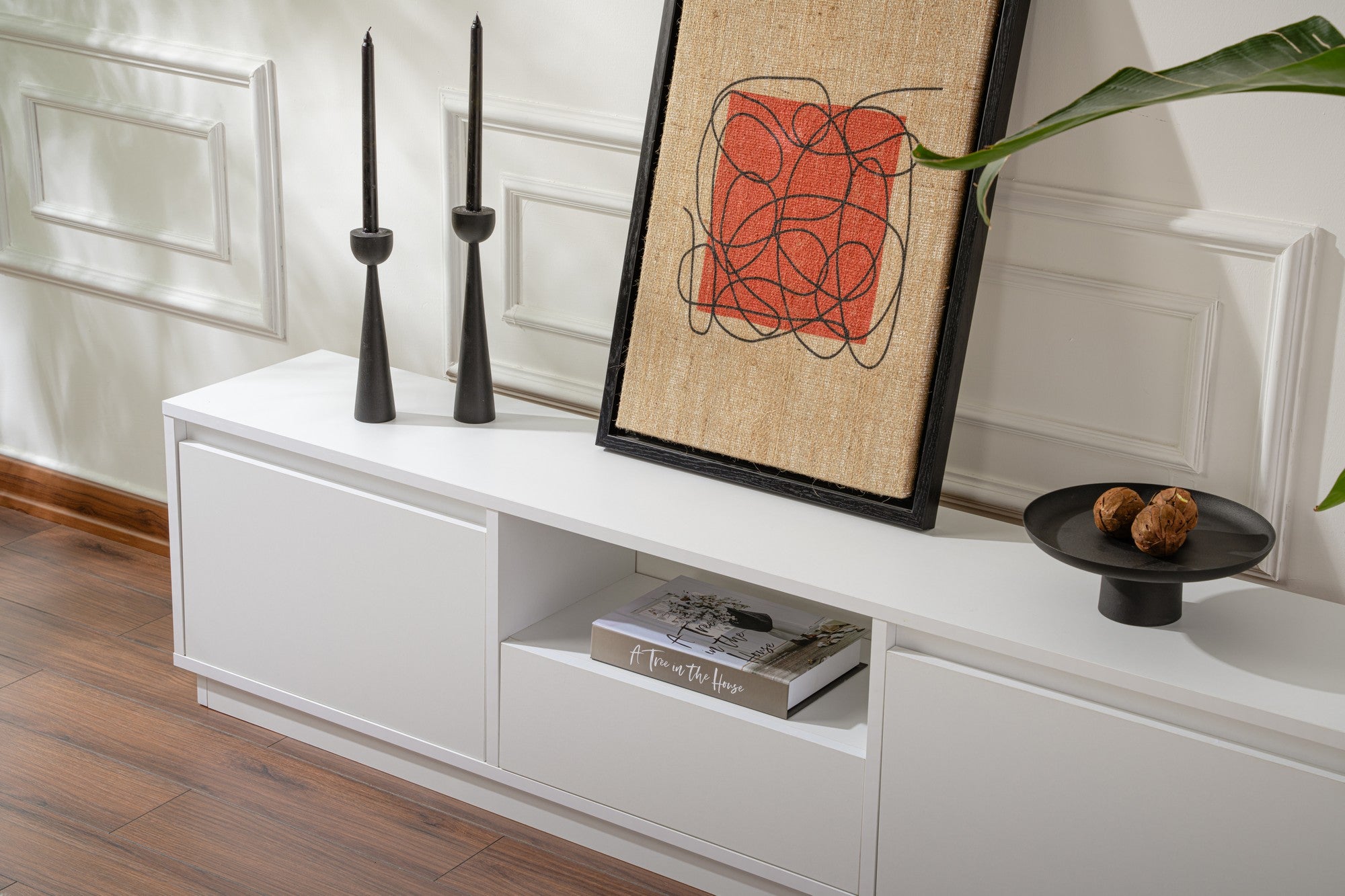 Vanguard - Mueble de TV - Blanco Natural
