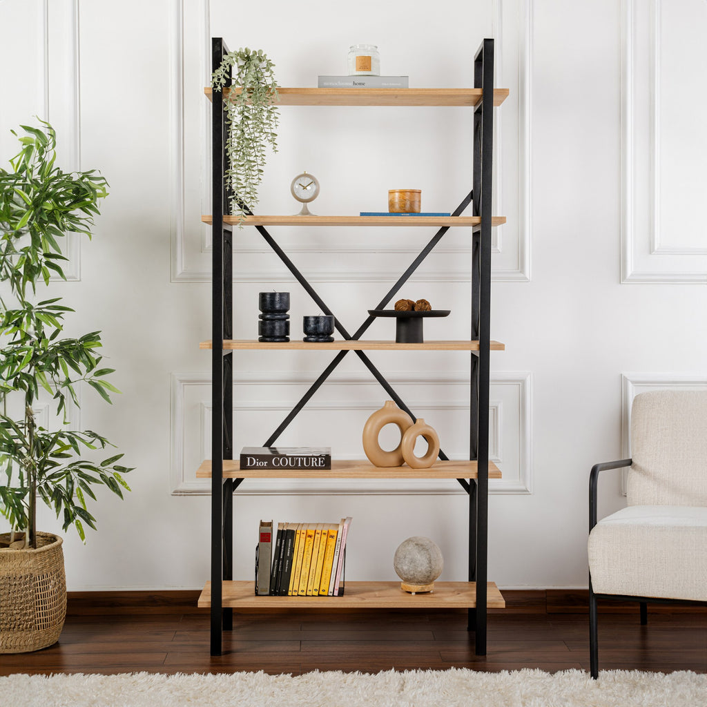 Elysian - Librería - Roble/Negro