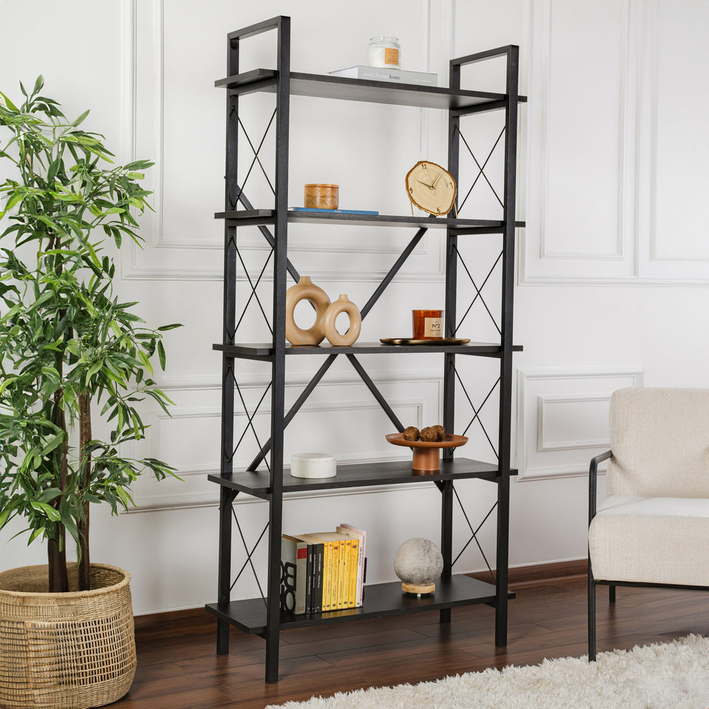 Elysian - Librería - Madera Negra/Negro