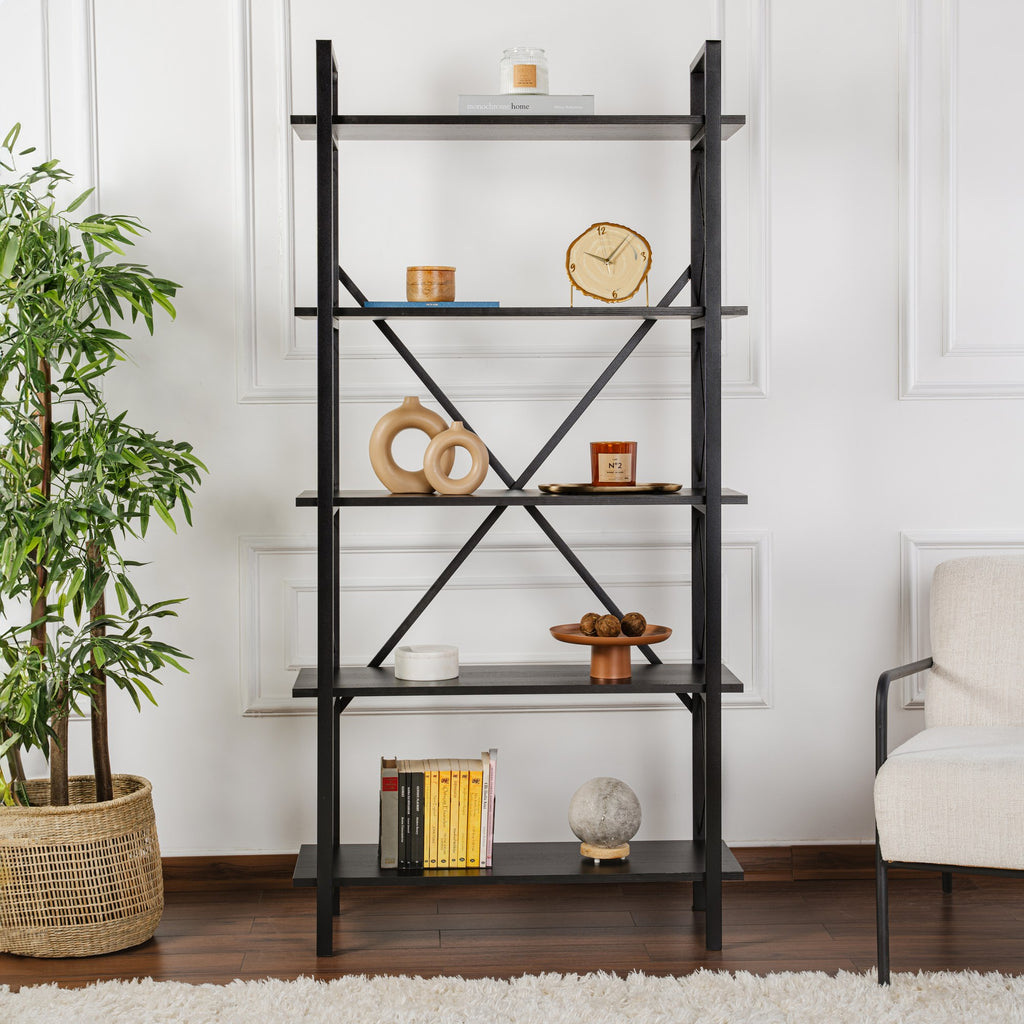 Elysian - Librería - Madera Negra/Negro
