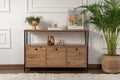 Solace - Console Table - Atlantic Pine/Black