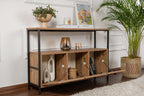 Solace - Console Table - Atlantic Pine/Black