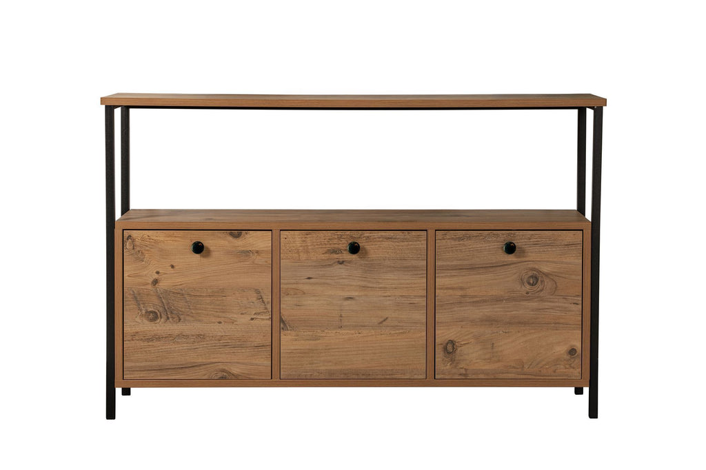 Solace - Console Table - Atlantic Pine/Black