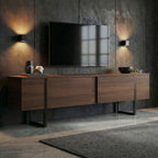 Onera - TV Stand - Milano Walnut/Black