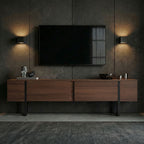 Onera - TV Stand - Milano Walnut/Black