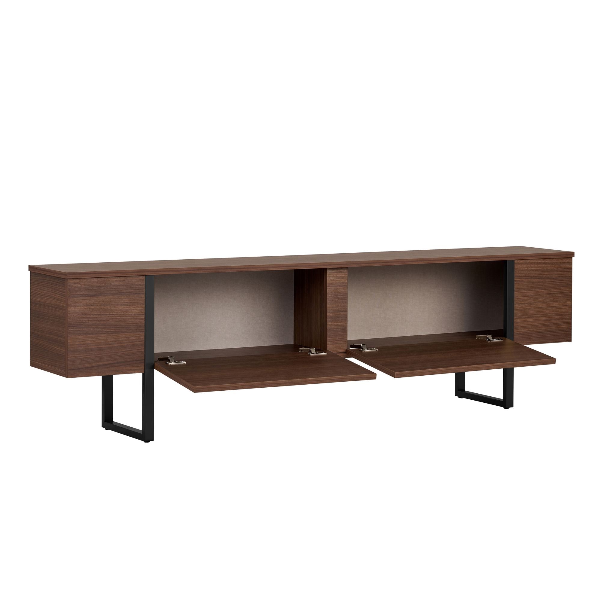 Onera - TV Stand - Milano Walnut/Black