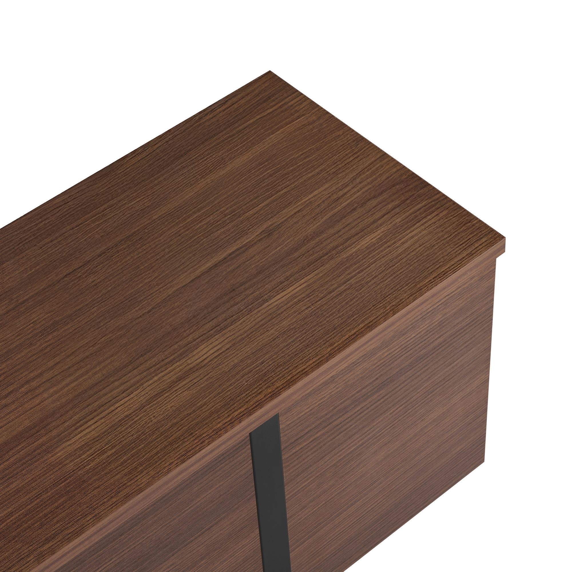 Onera - TV Stand - Milano Walnut/Black