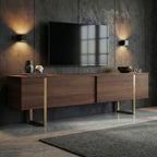Onera - TV Unit - Milano Walnut/Gold