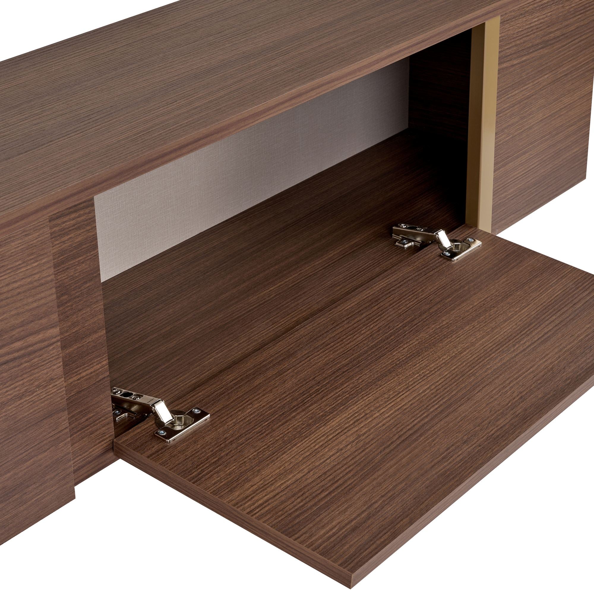 Onera - TV Unit - Milano Walnut/Gold