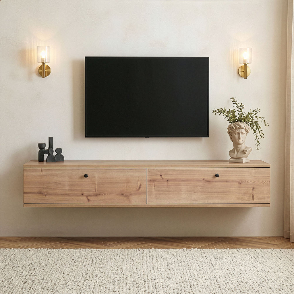Meubles Tv Ligne 160 - Chêne Saphir