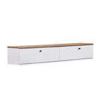 Meubles Tv Ligne 160 - Pin Atlantique / Blanc