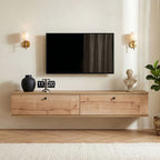 Muebles de TV Ligne 140 - Roble Zafiro