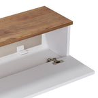 Meubles Tv Ligne 140 - Pin Atlantique / Blanc