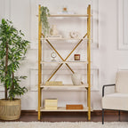 Elysian - Bibliothèque - Travertine/Doré