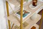 Elysian - Bibliothèque - Travertine/Doré