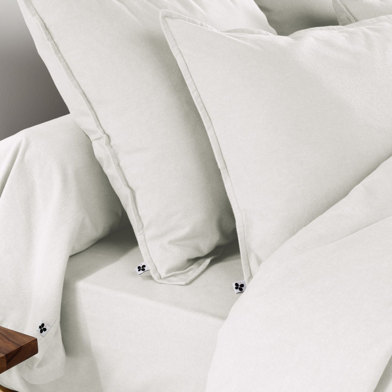 Bolster Pillowcase - Flannel - Candice - Snow