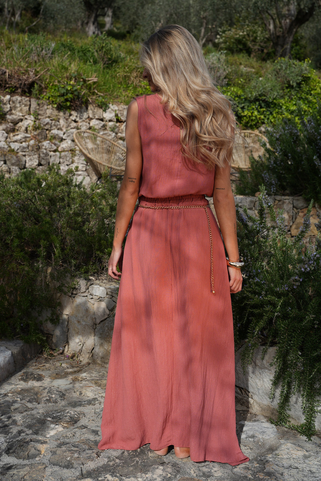 Ensemble Jupe/Top Elize - Terracotta