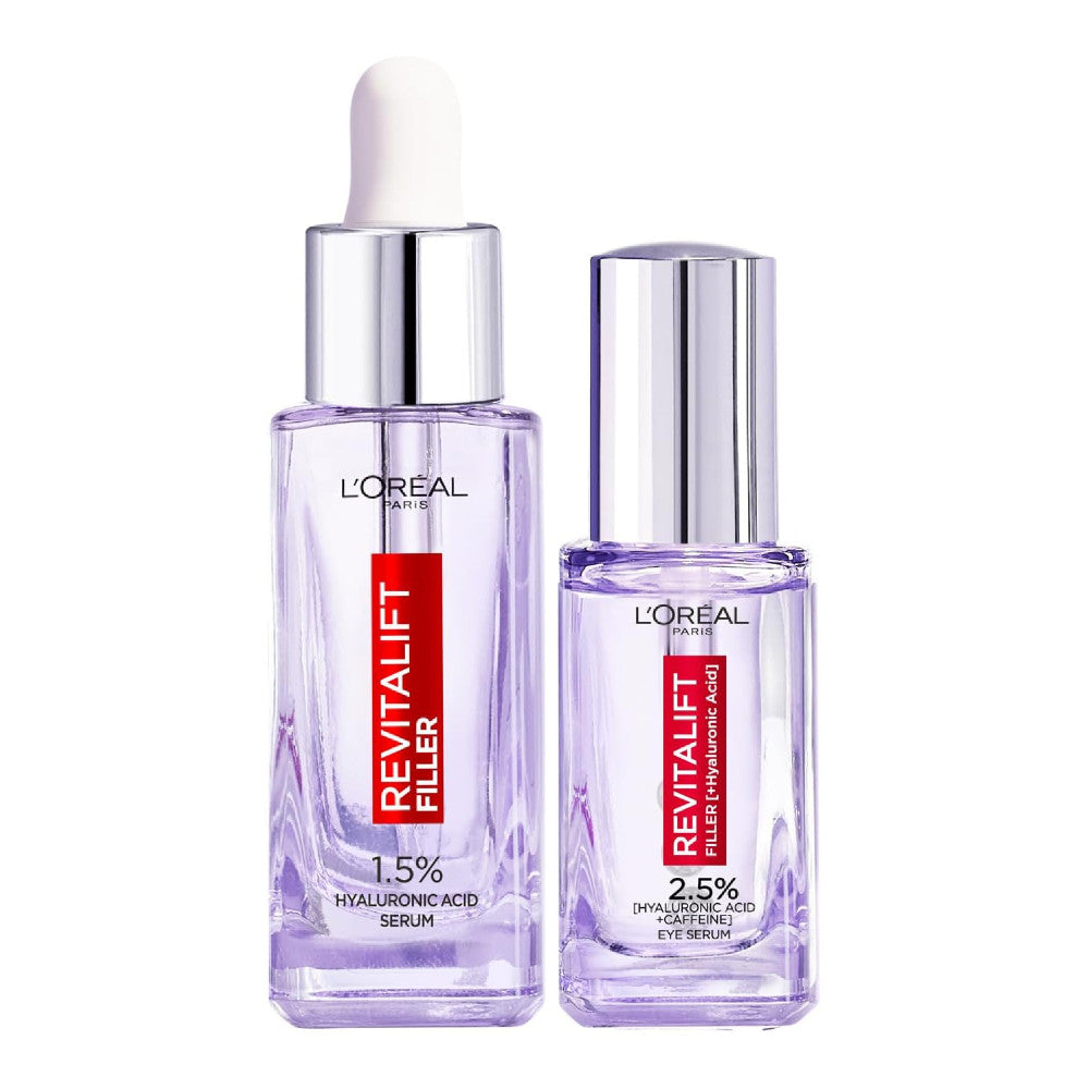 Routine Anti-Age Repulpante : Sérum Revitalift Filler Acide Hyaluronique Visage & Yeux