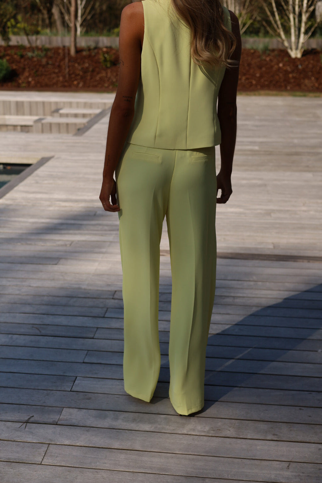 Pantalon Droit Maya - Jaune