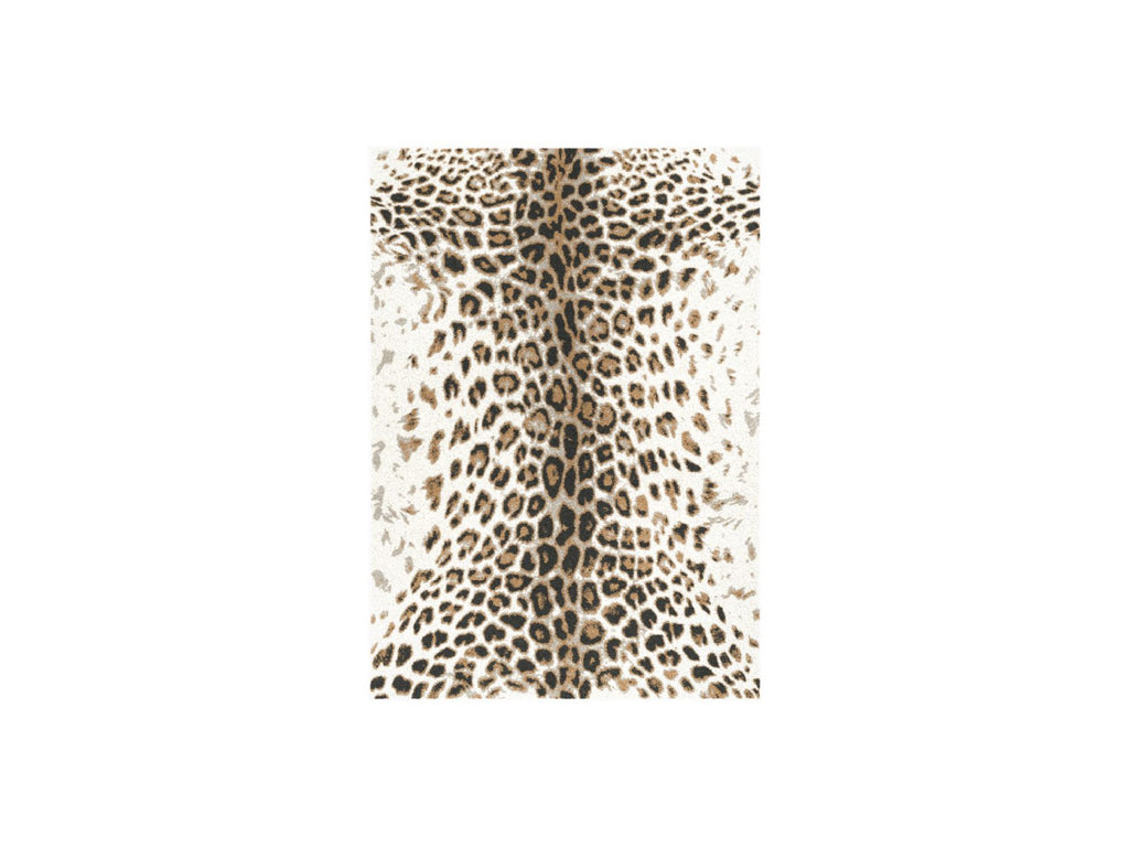Meryl - Alfombra de pelo corto - Motivo de leopardo - Marrón