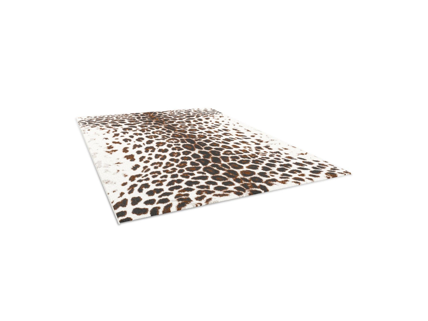 Meryl - Alfombra de pelo corto - Motivo de leopardo - Marrón