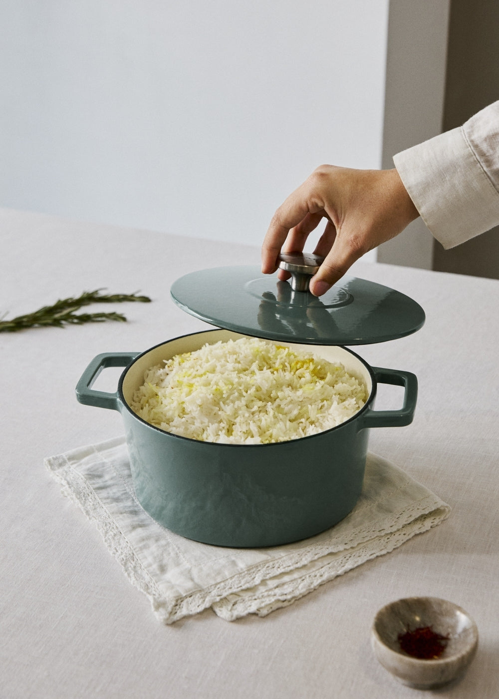 Iron Pot - Cocotte En Fonte Émaillée - 2,6L - Sauge