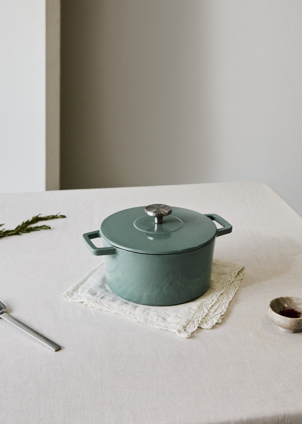 Iron Pot - Cocotte En Fonte Émaillée - 2,6L - Sauge