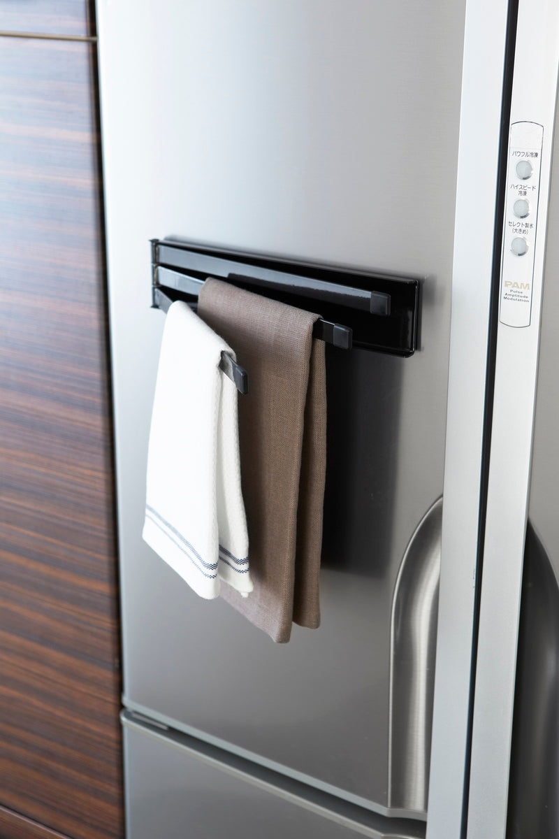 Magnetic Kitchen Roll Holder - Tower - Black