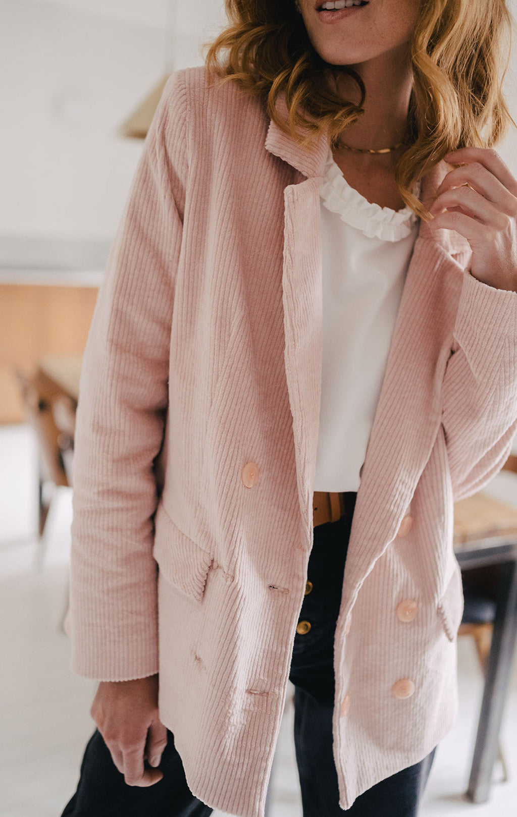 Veste Padmé Velours Rose