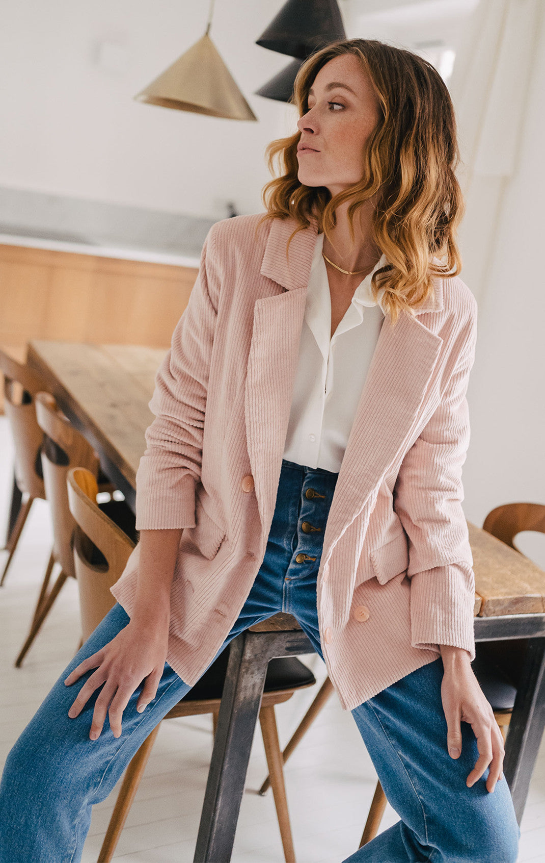 Veste Padmé Velours Rose