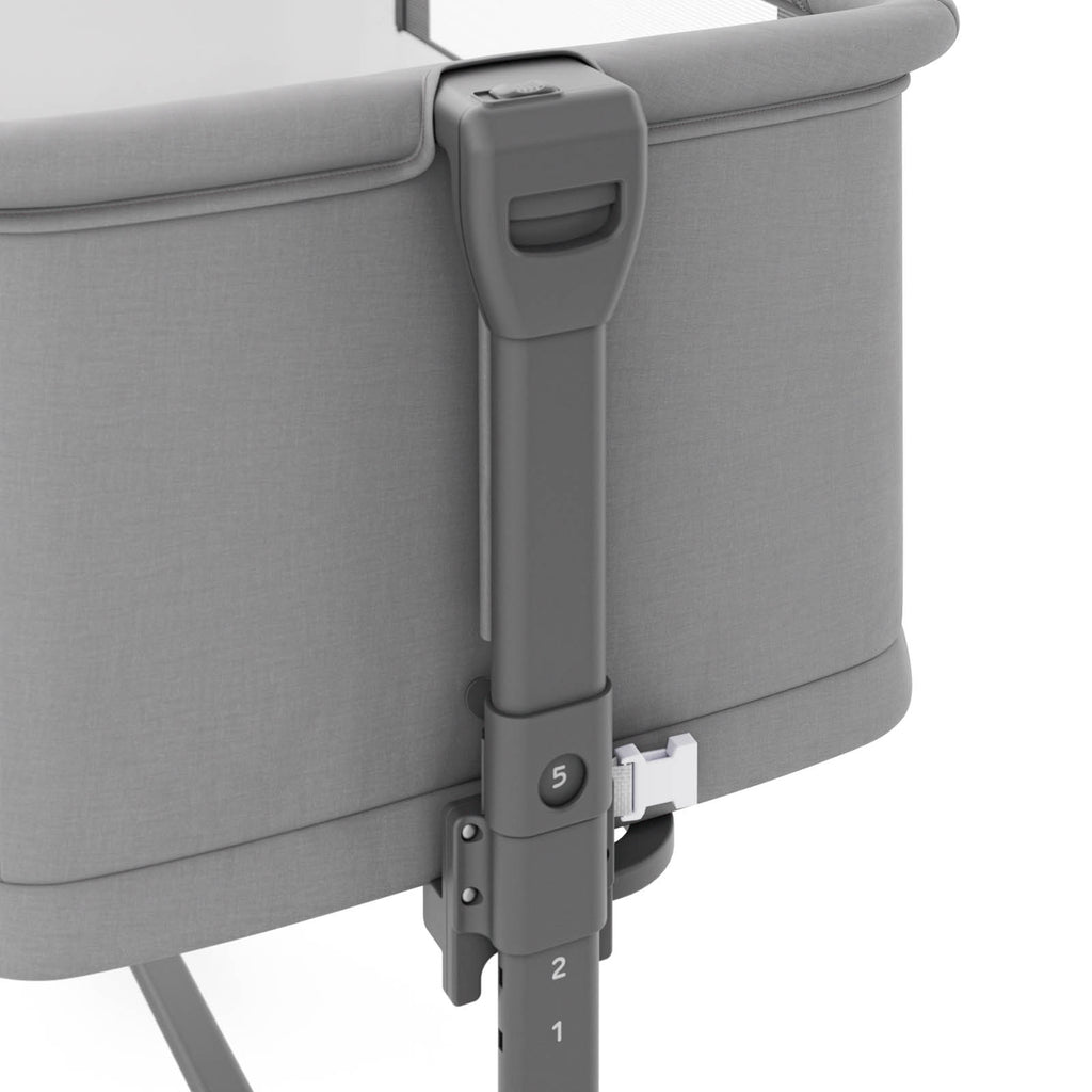 Nestee Grow 2 Dark Grey 3-in-1 Bedside Crib