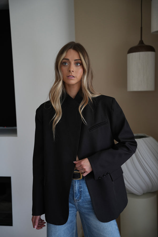 Blazer Asymétrique Manon - Noir