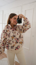 Gina floral fleece jumper